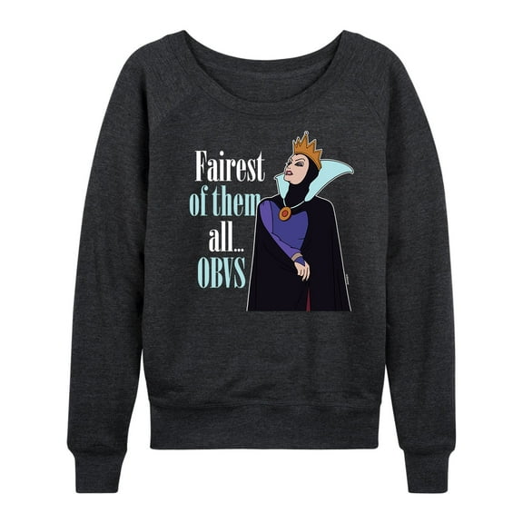 Disney Princess - Fairest of Them all Obvs - Women's Lightweight French Terry Long Sleeve Shirt