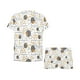 thumbnail image 4 of Mastines Tibetanos Diseño Estampado LKS302 Conjunto de Pijama Corto para Mujer, 4 of 4