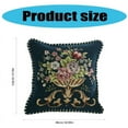 thumbnail image 3 of Stylish Embroidered Pillow Case Fabric Texture Pillowcase Gift for Friend (for Off white), 3 of 7