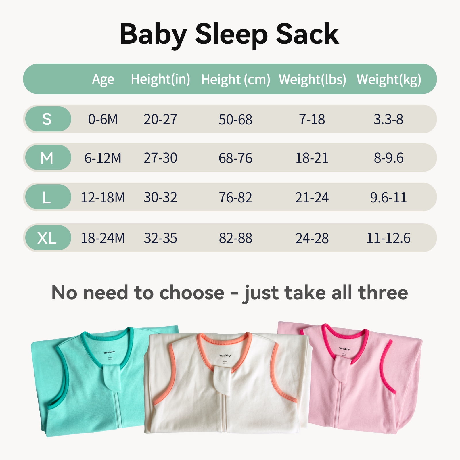 Baby Sleep Sack 12-18 Months 100% Cotton Baby Wearable Blanket 2-Way Zipper Breathable Lightweight Unisex Sleeping Bag 0.5 Tog Toddler Sleep Sack (3 Pack)