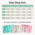 thumbnail image 6 of Baby Sleep Sack 6-12 Months 100% Cotton Baby Wearable Blanket 2-Way Zipper Breathable Lightweight Unisex Sleeping Bag 0.5 Tog Toddler Sleep Sack (3 Pack), 6 of 7