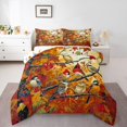 thumbnail image 1 of YST Happy Fall Autumn Bedding, Thanksgiving Autumn Maple Tree Birds Bedding Comforters & Sets for Kids Fall Cardinal Bird Comforter Set, Watercolor Print Bed Set Twin with 1 Pillowcase, 1 of 4