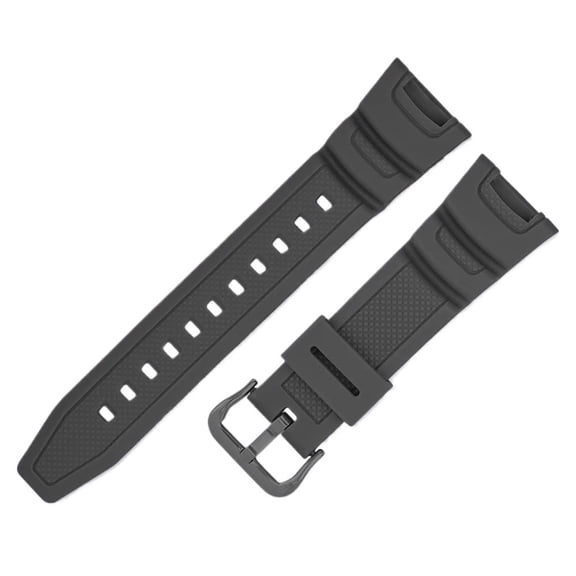 Resin Silicone Replace Accessories Fit For Casio SGW-100-1V /100B/Sgw3157 Steel Black Solid Buckle 24mm Waterproof Watch Strap