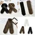 thumbnail image 2 of RUISINERY Luxurious Faux Furs Scarf Collar for Women Winter Fall Fashion Crosses Shawl Wrap Evening Party Warm Furry Stoles Shrug, 2 of 7