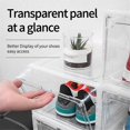 thumbnail image 3 of Hard Plastic Sports Shoe Box Plastic Shoe Box Dustproof Shoe Storage Box Shoe Rack Stackable Cabinet, 3 of 5