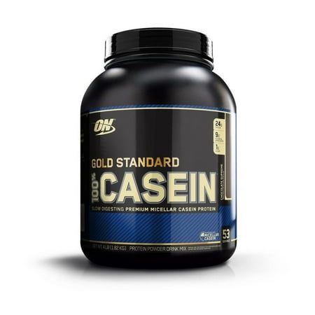 Optimum Nutrition Gold Standard 100% Casein, Chocolate Supreme, 24g Protein, 4 (Best Casein Protein Uk)