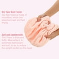 thumbnail image 4 of Unique Bargains Diamond Shape Hair Drying Towel Dry Cap Lightweight Strong Absorbent for After Bath Drying Hair Pink, 4 of 7