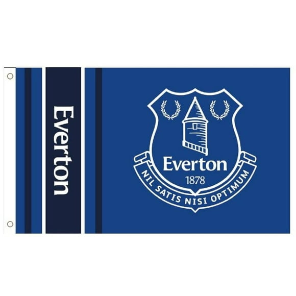 Everton FC Wordmark Stripe Flag