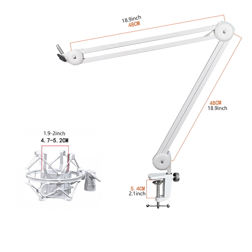 WINDLAND Microphone Boom Arm Desktop Mount Stand Rack Convenient Foldable Mic Holder