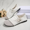thumbnail image 4 of Women's Round Toed Flats Comfortable Wide Width Fashion Casual Solid Color Flat Shoes Business Casual Shoes Women, 4 of 8