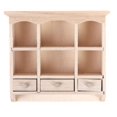 thumbnail image 1 of 1 Pce 1/12 Miniature Armoire Suspendue Étagère Modèle Maison de Poupée Meubles Décor, 1 of 5