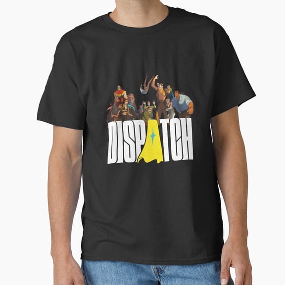 Dispatch Game Group Photo Retro Team Inspired Graphic Art Unisex T-Shirt up to size 5XL