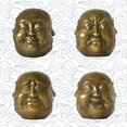 thumbnail image 5 of Buddha Head Statue Four Faces Pleasure Anger Sorrow Joy Brass Home Decor Lucky Gift, 5 of 7