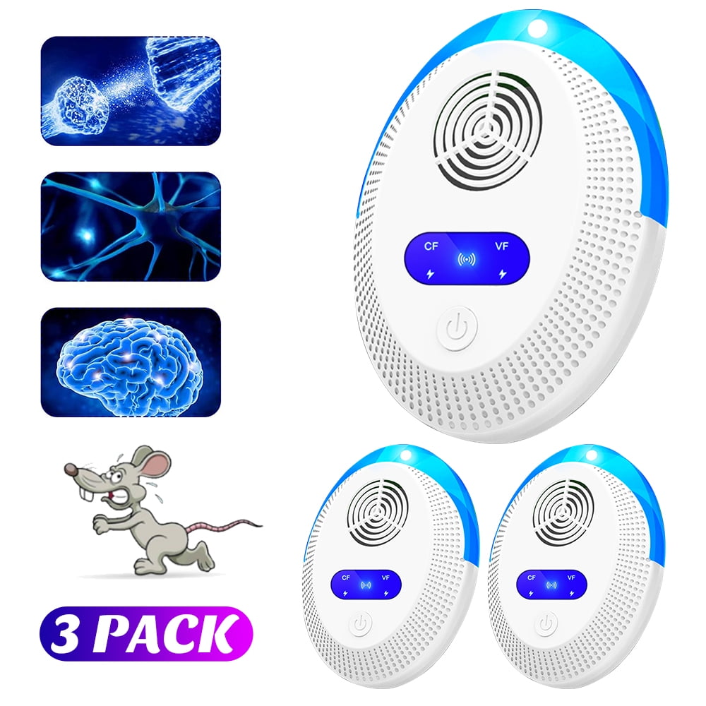 Ultrasonic Pest Repeller 3 Pack,Roach Killer, Ultrasonic Frequency