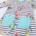 thumbnail image 5 of Esaierr Toddler Baby Girl Dress Cotton with Hooded Striped Princess Dresses Printed Dress for 2-7 T, 5 of 5