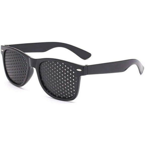 Pinhole Glasses Black Hole Glasses Mesh glasses with foldable temples for eye training for relaxation