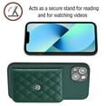 thumbnail image 6 of for iPhone 15 Plus Wallet Case with Card Holder, Elegant Durable PU Leather Protective Magnetic Closure Flip Phone Cover Kickstand RFID Blocking for Women Girls for iPhone 15 Plus, Green, 6 of 8