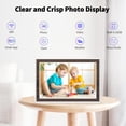 thumbnail image 4 of SAIWAN Digital Picture Frame 10.1 Inch WiFi Digital Photo Frame, IPS Touch Screen, 16GB Storage, Auto Rotate, Share Photos & Videos via Uhale App, fo, 4 of 6