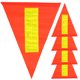 thumbnail image 4 of 5 banderines reflectantes de seguridad para bicicleta, accesorio para ciclismo infantil, 4 of 7
