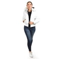 thumbnail image 5 of Chamarra con capucha desmontable Roman Fashion /Juvenil, 8026 (Blanco) blanco EG, 5 of 5