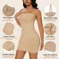 thumbnail image 5 of COMFREE Strapless Shapewear Slips for Women Under Dresses Tummy Control Slip Body Shaper Seamless, 5 of 6