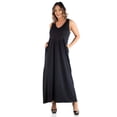 thumbnail image 7 of Plus Size Sleeveless Pocket A Line Maxi Dress, 7 of 7