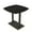 Black Cypress w/Matte Black Base, variant on 45" Small Arc Boat Bistro Height Table Double Metal Base Bar Table