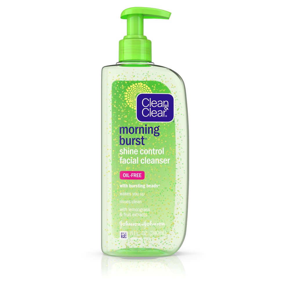 Clean & Clear Morning Burst Liquid Facial Cleanser, Oily Skin, Pore Clearing, 8 oz