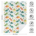 thumbnail image 5 of Cute Dinosaur Cartoon Pattern Soft Sherpa Fleece Throw Blanket, Warm Cozy Plush Blanket for Sofa Bed Couch, All Season, 60"x80", 5 of 5