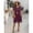 Purple, variant on Summer Dresses for Women Chiffon Layered Sheath Dress Short Sleeve Crew Neck Cocktail Dress for Wedding Guest & Evening Party