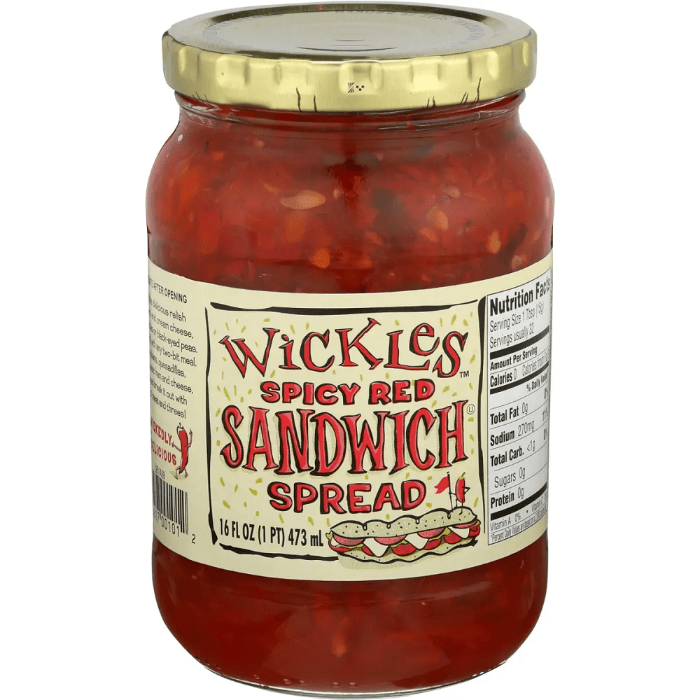 Wickles Spicy Red Sandwich Spread, 16 oz [Pack of 6]