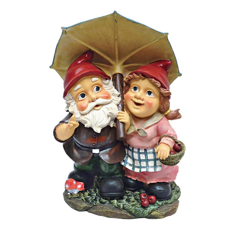 Design Toscano Rainy Day Gnomes Under an Umbrella Garden Statue by Design Toscano