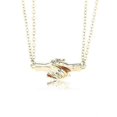 thumbnail image 1 of 1 Pair Magnetic Handshake Pendant Couple Necklaces For Lovers Best Friends--Gold and gold-Product code 51534 Gold and gold, 1 of 2