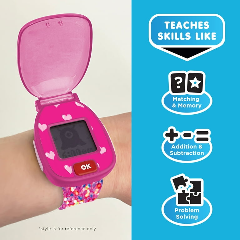 PlayZoom Unisex Kids Smartwatch Learning Fun Games Lcd Sport (Pink