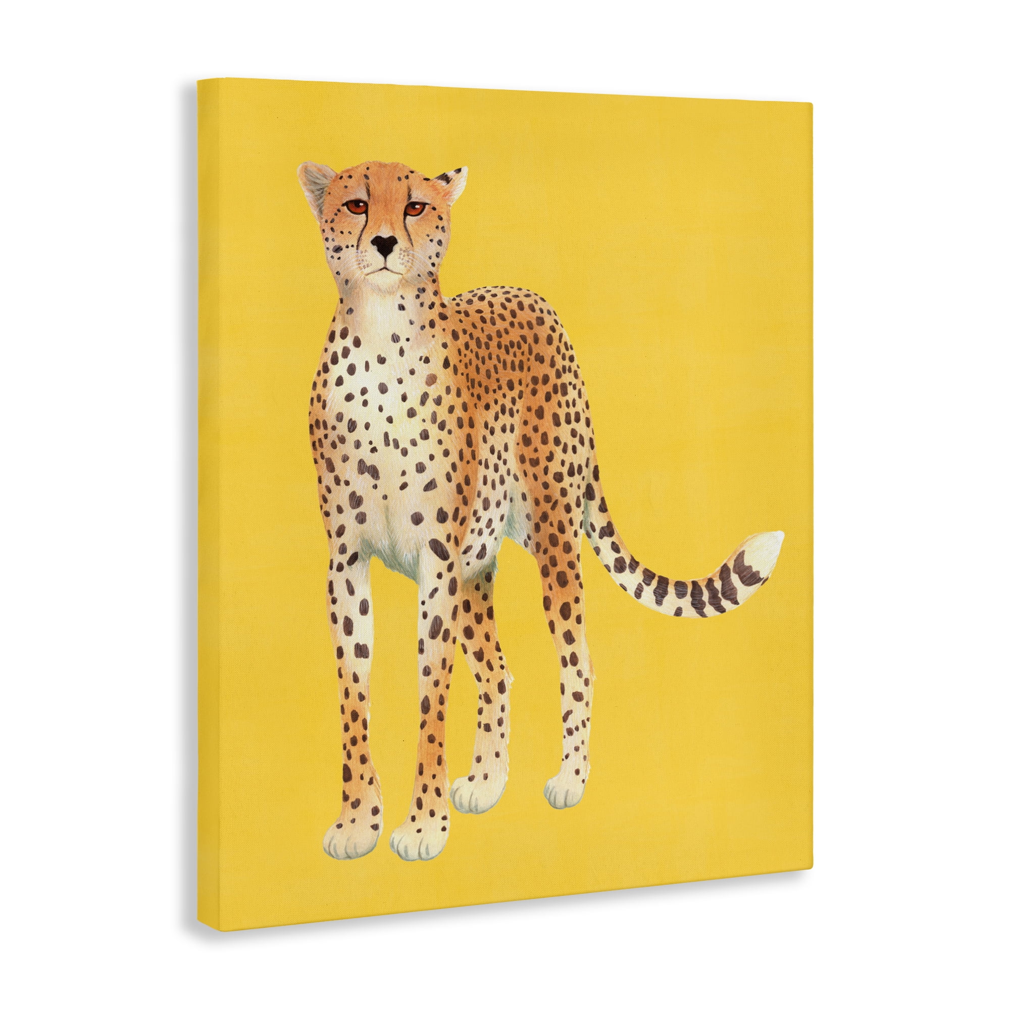 Stupell Industries Exotic Cheetah over Yellow Canvas Wall Art, design by Karolina Sato