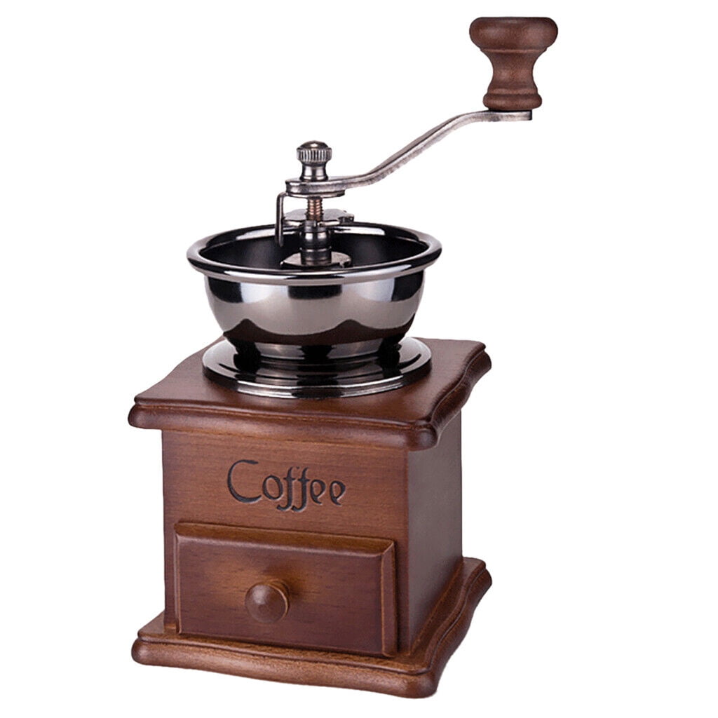 antique-coffee-grinder-mill-manual-hand-made-wooden-bean-grind-classic