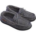 thumbnail image 3 of Men's Slippers Moccasin Plush Lined House Shoes Fuzzy Furry Brown, 3 of 8