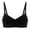 Black 0820S, variant on Womens Seamless Wireless Bras Full Coverage No Wire Bra Thin T‑shirt Bra Adjustment Strap Everyday Bralettes Beige 32