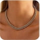 thumbnail image 1 of Gold Necklace for Women 14k Gold Plated Paperclip Singapore Cuban Chain Necklaces Non Tarnish 16/18/20 inch Simple Trendy Chunky Long Link Gold Chain, 1 of 5