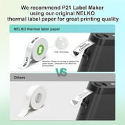 Label Maker Machine with Tape, P21 Bluetooth Label Printer, compact printer with multiple templates for easy office and home organization,