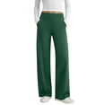 thumbnail image 2 of Yutgune High Waist Straight Wide Leg Yoga Pants For Women Tummy Control Womens Leggings Workout Gym Leggings With Side Pockets Womens Pants, 2 of 8