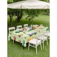 thumbnail image 4 of Outdoor Tablecloth with Umbrella Hole for Patio/Picnic/Party/Camping, Green Cartoon Truck Waterproof Table Cloth Rectangle Table Cover Washable, Funny Cute Colorful Car Tree Polka Dot (60"x 102"), 4 of 8