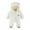 White, variant on WOYY Onesies for Baby Lined Jumpsuit Bear Ears Hooded Zipper Romper, Sizes 0-3M