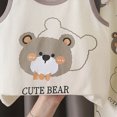 thumbnail image 4 of KPOPLK Boys Pajamas Cotton Pjs 1-10 Years 2 Piece Sleepwear Sleeveless Pjs and Sleep Pant Kids Loungewear Outfit Set,Size 2-3 Years, 4 of 4