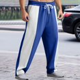 thumbnail image 2 of Zszcpp Jogging Pants For Men Leisure Sports Loose Waist Jogging Patchwork Color Active Lounge Trousers Casual Trouser, 2 of 9