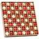 thumbnail image 1 of La caja de regalo que contiene 64 piezas de bolas y adornos navideños mixtos inastillables y a prueba de golpes de 3 cm, adornos festivos, reutilizables, portátiles, perfectos para la decoración del árbol de Navidad, oro rojo oso de fresa Electrónica, 1 of 5