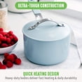 thumbnail image 6 of GreenLife Dream 2-Quart Ceramic Nonstick Saucepan with Lid, Silicone Stay Cool Handle, Blue Haze, 6 of 7