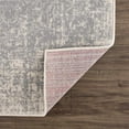 thumbnail image 4 of Hauteloom Peeta Boho Faded Vintage Look Oriental Medallion Area Rug - Farmhouse Traditional Floral Carpet for Living Room, Bedroom, Dining Room - Cream, Gray - 5'2" x 7', 4 of 9