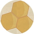 thumbnail image 1 of Ahgly Company Indoor Round Patterned School Bus Yellow Area Rugs, 5' Round, 1 of 6