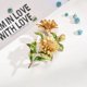 thumbnail image 1 of Zhuge Broches, alfileres, broches vintage, broche de esmalte verde, broches de flores y plantas de moda, accesorios de joyería de moda para mujeres y niñas, regalo, B01, 1 of 4